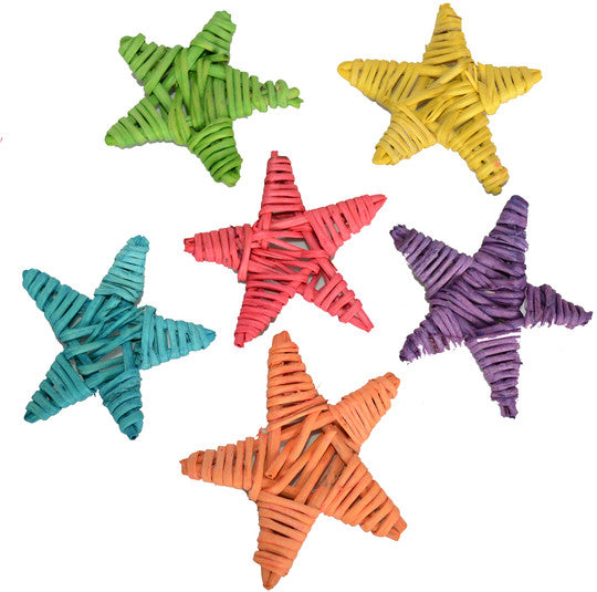 Mini Vine Stars - Dyed - 20 pk