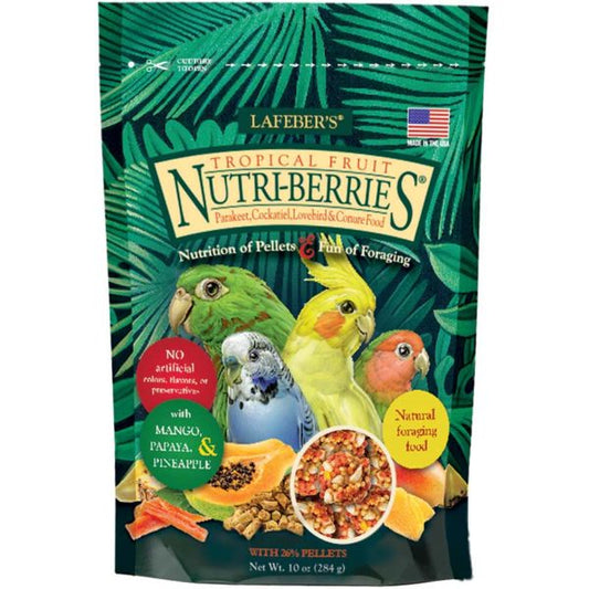 Tropical Fruit Nutri-Berries for Cockatiels - 10 oz