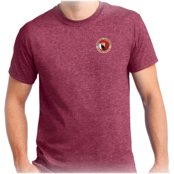 Short Sleeve Tee Shirt - Heathered Cardinal