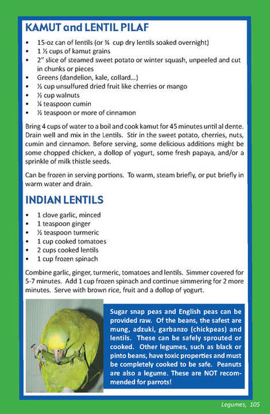Nourish to Flourish, A Healthy Cookbook for Parrots