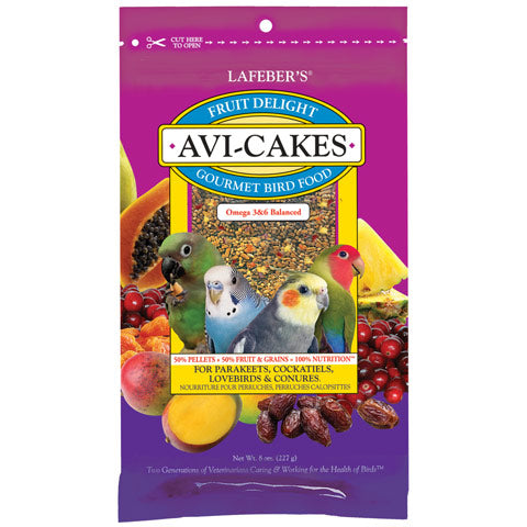 Fruit Delight Avi-Cakes for Small Birds - 8 oz