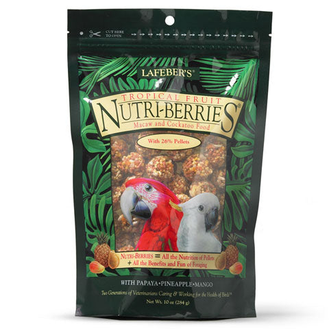 Tropical Fruit Nutri-Berries for Macaws & Cockatoos - 10 oz