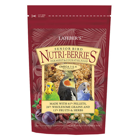 Senior Bird Nutri-Berries for Parakeets & Cockatiels - 10 oz