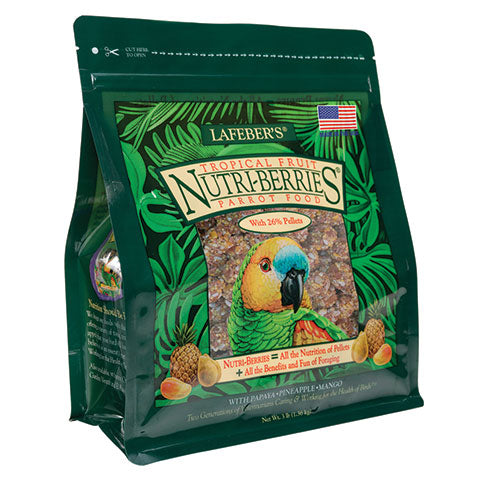 Tropical Fruit Nutri-Berries for Parrots - 3 lb