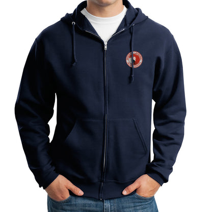 Full Zip Hooded Sweatshirt - Navy