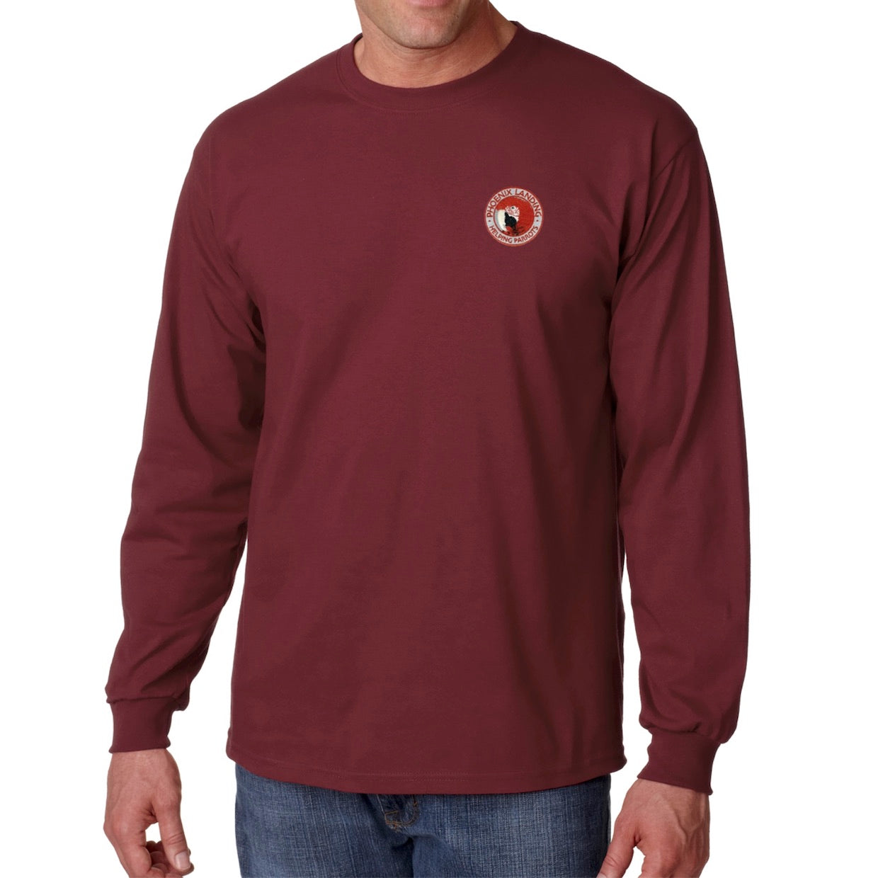 Long Sleeve Tee Shirt - Maroon